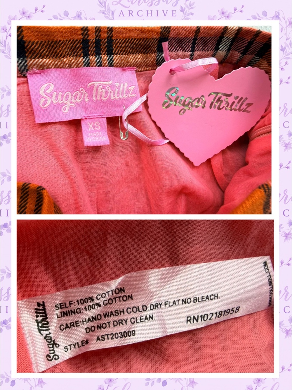 Sugar Thrillz Dolls Kill Real Everlasting Love Plaid Pleated Skirt XS (Fits XXS) - Picture 5 of 16